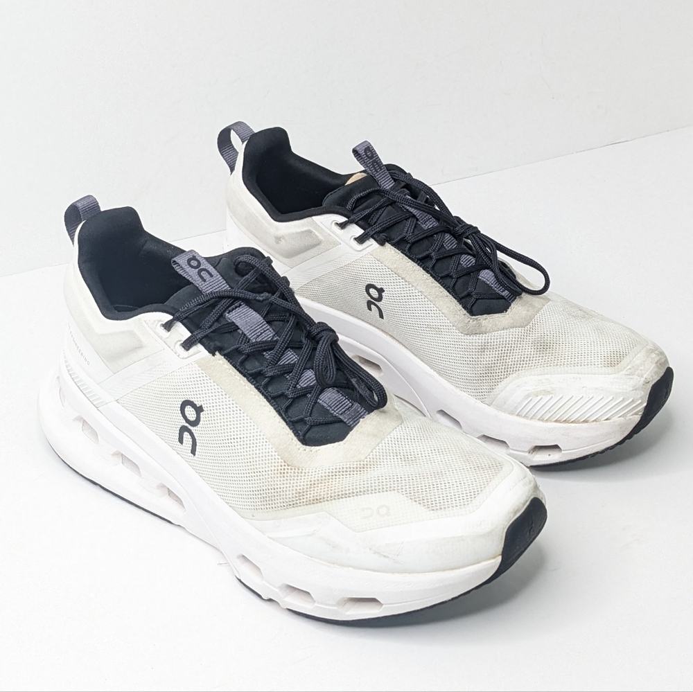On Running White and Black Men's Athletic Shoes